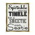 thumbnail image 3 of Stupell Industries If You Sprinkle When You Tinkle B&W Bath Art Metallic Gold Framed Floating Canvas Wall Art, 24x30, by Regina Nouvel, 3 of 5