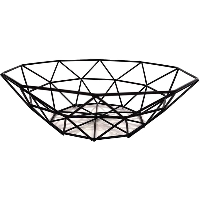 Metal Wire Fruit Bowl, Iron Arts Fruit Storage Baskets for Kitchen Counter, Countertop, Home Decor, Table Centerpiece Decorative hold Vegetables, Bread, Snacks, Potpourris