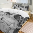 thumbnail image 2 of Margot Elise Robbie Composition en Tissu Sommeil Ajusté Nettoyage à la Machine Fermeture Éclair Dissimulée Ensembles de Housse de Couette Trousse Confortable, 2 of 5