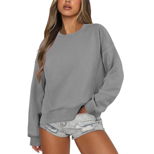 Gibobby Sudaderas para Mujer Sudadera de Mujer con Estampado Cool Cómoda y Juvenil(Gris,XG)