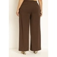 thumbnail image 3 of ELOQUII Women's Plus Size Tall The Ultimate Stretch Wide Leg Work Pant, 3 of 6