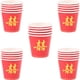 thumbnail image 4 of FELTECHELECTR 50 vasos desechables para bodas chinas, pequeños vasos de papel desechables, vasos de papel para té, 4 of 4