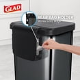 thumbnail image 5 of Stainless Steel Step Trash Can, Large Metal Kitchen Garbage Bin with Soft Close Lid, 20 Gallon, Pewter - Indoor & Outdoor Waste Container Odor Protection and Bag Roll Holder, 5 of 5