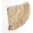 thumbnail image 3 of Fennco Styles Holiday Décor Ruffled Jute Christmas Tree Skirt 72" Round - Natural Burlap Tree Skirt for Home, Office, Outdoor, Winter Holidays and Special Occasions, 3 of 6