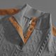 thumbnail image 2 of Ceisia Men Solid Color Long Sleeve Stand Up Collar Button Casual Gift Daily Outdoor Fashion Hoodie Top, 2 of 8