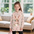 thumbnail image 3 of Xoenoiee Rabbit Bunny Rose Daisy Print Long Hoodies for Kids Graphic Hooded Sweatshirt for Girls Easter Long Sleeve Hoodie Dress Workout Casual Fall Tops Pullover with Kangaroo Pocket, 13-14 Years, 3 of 7