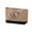 D, variant on Jute Bag Makeup Bag And Cosmetic Clutch Purse with Canvas Initial Print. A Women's Key Bag Or Phone Clutch Bag for Daily Use And Travel