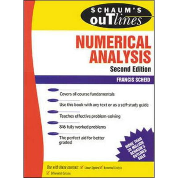 Pre-Owned Schaum's Outline of Numerical Analysis (Paperback) 0070552215 9780070552210