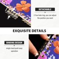 thumbnail image 3 of FORMRS 1-Subject Spiral Notebook 8" x 5" College Ruled 60 Refillable Sheet A5 Hard Cover, Purple Wildflowers Pattern, 3 of 7