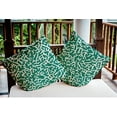 thumbnail image 5 of 16" x 16" Simply Daisy Seaweed Indoor/Outdoor Pillow, Kelly Green Qty 1, 5 of 6