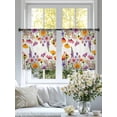 thumbnail image 5 of Pink Flowers Sheer Curtains 54 Inches Length 2 Panels Set, Window Sheer Curtains for Living Room/Bedroom, Elegant Spring Floral Pastoral Watercolor Light Filtering Rod Pocket Curtain 52''x54''x2, 5 of 8