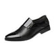 thumbnail image 5 of Zapatos elegantes, cómodos, informales, de trabajo, Oxfords, mocasines para hombre, zapatos formales de negocios Negro con Agujeros 41, 5 of 9
