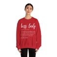 thumbnail image 4 of Novelty Boss Lady Definition Layla Wife Girl Busine Gildan 18000 Sweatshirt, 4 of 4