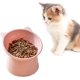 thumbnail image 1 of Tazón de gato para perro, cuenco de gato elevado, cuenco antivomitar compatible con gato, cuenco de agua y comida antideslizante, compatible con perro pequeño de gato de cara plana Afortunado Sencillez, 1 of 5