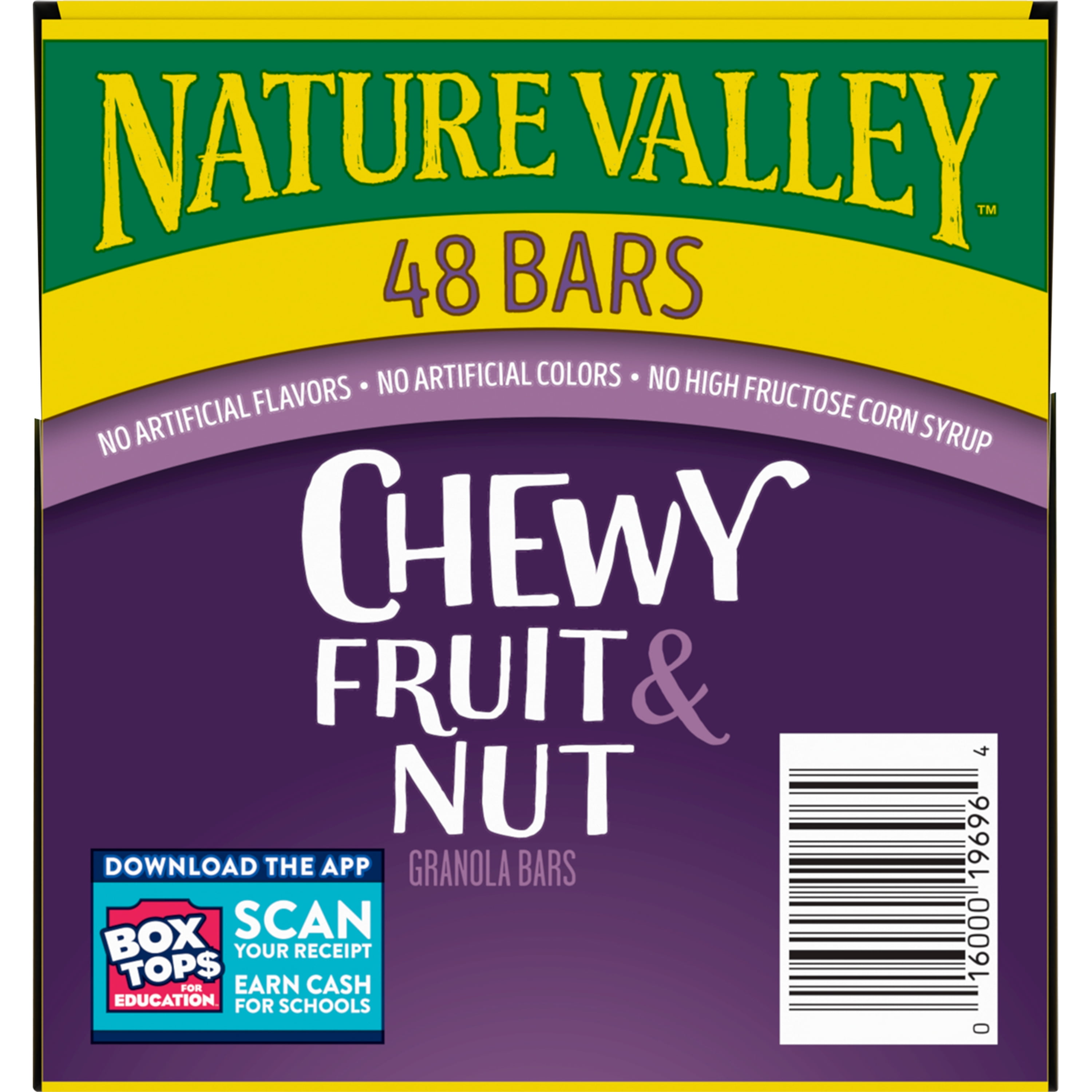 Nature Valley Chewy Fruit and Nut Granola Bars, Trail Mix Snack Bars,  48 ct, 57.6 OZ