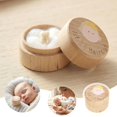 thumbnail image 2 of Wooden Baby Keepsake For First Hair And Tooth Memory Holder Desktop Display Ornament, 2 of 7