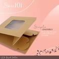 thumbnail image 4 of Spec101 Popup Brown Bakery Boxes with Window 6x6x3 Inch Cake Boxes - 15-Pack, 4 of 7