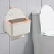 thumbnail image 4 of Concise Bathroom Tissue Box Wall-mounted Hole-free Toilet Drawer Box Kitchen Living Room Paper Drawer Storage Box, 4 of 5