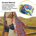 thumbnail image 4 of Sonducket Diadema de ganchillo Estampado Deportes Ajustable Antideslizante Headwear Alta elasticidad para Yoga Gimnasio Correr Sporting Accesorio para el cabello cheque amarillo Sonducket AP010610-06B, 4 of 6