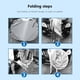 thumbnail image 5 of Parasol del parabrisas del coche 55x31 pulgadas Papel de aluminio plegable Sombrilla reflectante de la ventana delantera con ganchos antirrobo Ajuste universal Bloque de calor Protección UV gris, 5 of 7