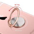 thumbnail image 3 of Phone Ring Stand,Ultra Slim 360° Rotation Finger Grip Ring Holder Compatible with Car Magnetic Mount for IPhone Samsung Galaxy (Rose Gold), 3 of 9