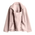 thumbnail image 3 of Winter Maternity Clothes Maternity Winter Clothes Baby Wearing Jacket Baby Wearing Jacket Women Winter Warm Fleece Maternity Coats Full Zip 3 In 1 Babywearing Jackets Pregnancy Clothes, Pink-M, 3 of 5
