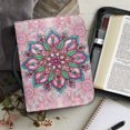 thumbnail image 6 of HELLHERO Mandala Pattern Church Bible Bag, Handle PU Leather Book Holder Case for Prayer Outdoor, Zippered Bible Cover, 6 of 12