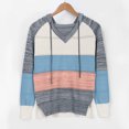 thumbnail image 3 of Xudanell Oversized Hoodies for Women Patchwork Womens Clothes Fleece Sweatshirts Fall Hollow Out Pullover, 3 of 7