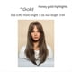 thumbnail image 3 of Peluca de SimulacióN Europea y de 64 Cm, Cabello Femenino, Conjunto de Cabeza con Raya Central, Conjunto de Cabello para Mujer, Peluca de Cabeza,G, 3 of 10