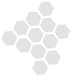 thumbnail image 5 of 12 pegatinas de pared de plástico removibles, espejo flexible hexagonal 3D Plata, 5 of 8