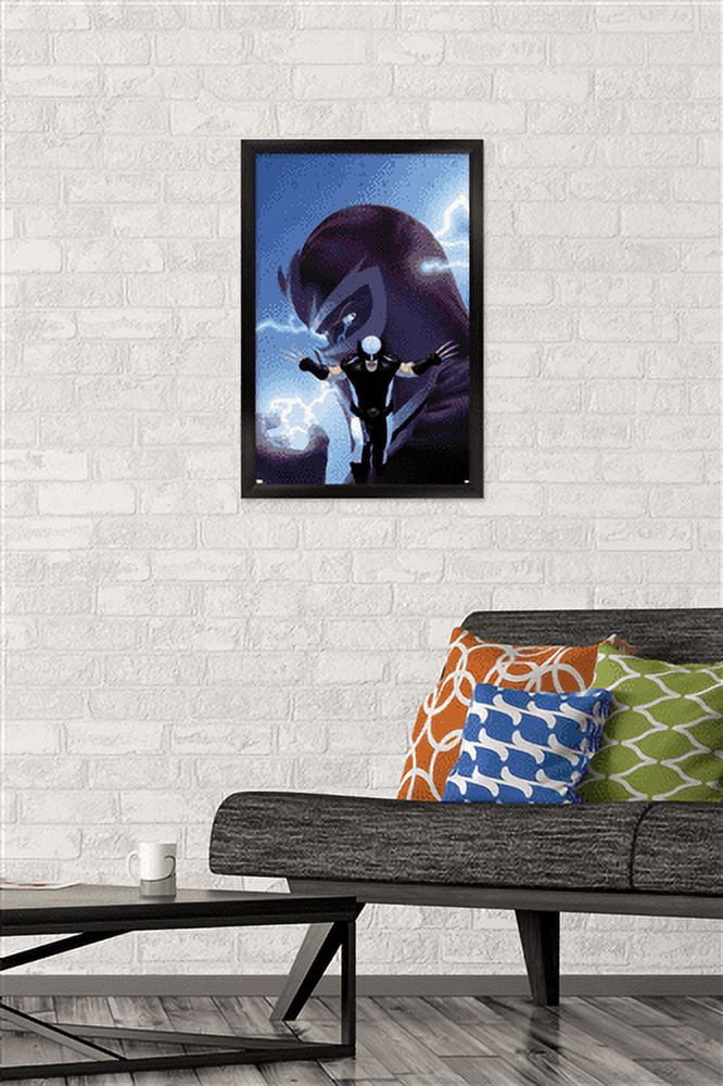 Marvel Comics - Magneto Wolverine - Close-Up Wall Poster, 14.725" x 22.375", Framed