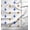Lapis Blue, variant on Soimoi Blue polyester Crepe Fabric Pannahazar Jamdani Decor Fabric Printed Yard 42 Inch Wide