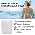 thumbnail image 5 of Medical Grade Silicone Scar Sheets - Reusable Transparent Silicone Scar Tape Roll for Old & New Scars, Burns & Scalds, Surgical Scar, 1.6" X 60", 5 of 10