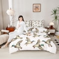 thumbnail image 4 of jejeloiu Rustic Mallard Twin Comforter Sets,Flying Duck Bedding Set For Girls Boys Reversible 2 Pieces, 4 of 8