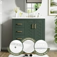 thumbnail image 6 of 30" Bathroom Vanity Sink Base, Bathroom Storage Vanity Cabinet with Drawers and Closing Doors, Freestanding Bathroom Vanities for Bathroom Home Improvement, Easy Assembly, Green, 6 of 8