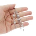 thumbnail image 4 of Unique Bargains 1 Pc Handbag Charms Keychains Five-pointed Star Cross Bag Accessories Silver Tone, 4 of 5