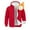 Red, variant on YIFUNIN Men's Casual Warm Jacket, Heavyweight Hooded Fleece Sweatshirt Full Zip, Thick Plush Lined Pullover for Fall Winter Outdoor Sports,Royal Blue,S