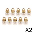 thumbnail image 1 of Colección de perlas iridiscentes perfecl 20 piezas para joyería artesanal 2 piezas ABS, 1 of 8