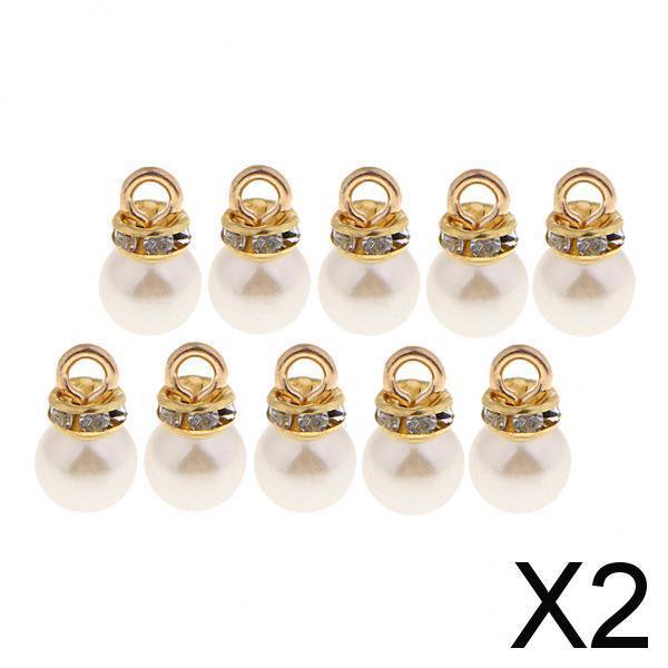 Colección de perlas iridiscentes perfecl 20 piezas para joyería artesanal 2 piezas ABS