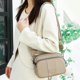 thumbnail image 3 of Monedero para mujer bolso bandolera de viaje de cuero auténtico bolso informal con colgante, 3 of 9