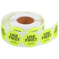 thumbnail image 4 of KAKOWELY inventory organizer label 1 Roll Use First Stickers For Food Service Round Inventory Control Labels Removable Dots Stickers For Restaurant Supplies Yellow, 4 of 4