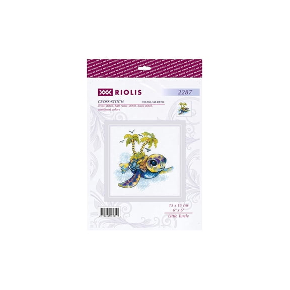 Riolis Cross Stitch Kit Little Turtle