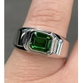 thumbnail image 2 of Natural Tsavorite Engagement Ring Natural Tsavorite Ring, Green Gemstone ring, Alternative Engagement ring, Green Garnet ring, 2 of 4