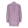 thumbnail image 5 of Lovskoo 2024 Long Cardigans for Women Trendy Long Sleeve Knitted Long Pattern Cardigan Sweater Coat Purple, 5 of 8