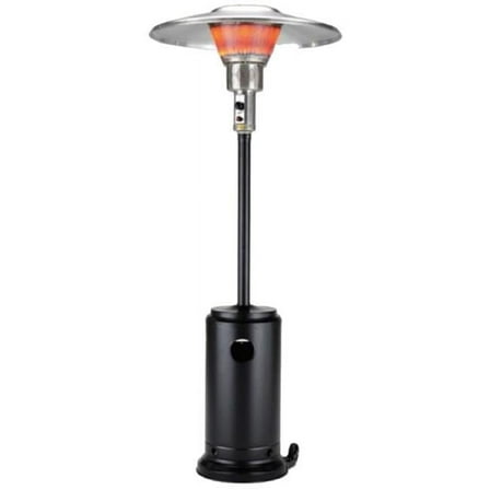 90 in. 40000 BTU Steel Propane Cylindrical Pole Standing Patio Heater, Black