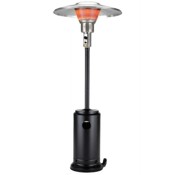90 in. 40000 BTU Steel Propane Cylindrical Pole Standing Patio Heater, Black