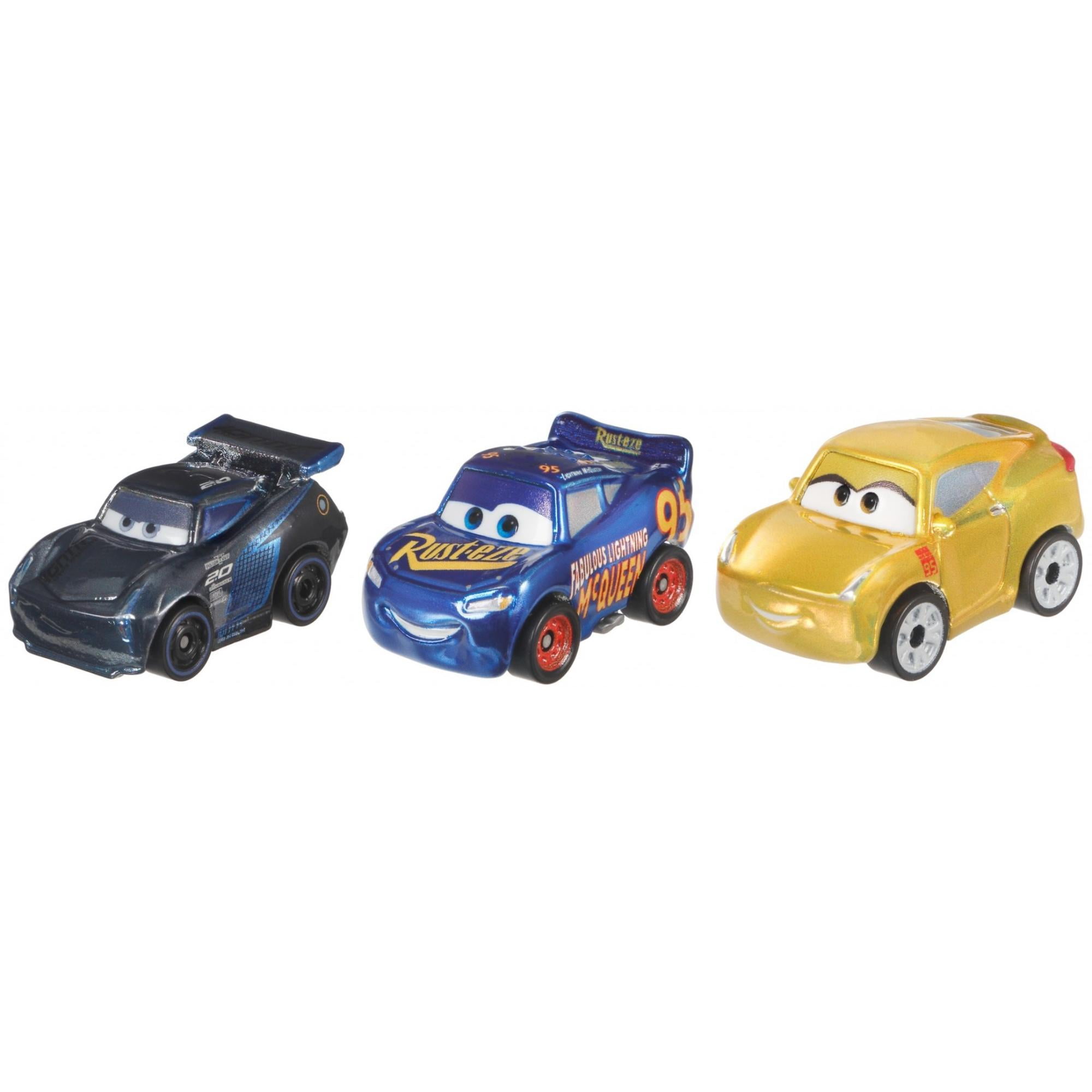 Disney Pixar Cars Micro Racers Vehicle 3 Pack Styles May Vary