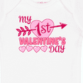 thumbnail image 4 of Inktastic My First Valentine's Day with Pink Heart and Arrow Boys or Girls Baby Bodysuit, 4 of 5