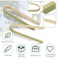 thumbnail image 4 of ZWHong 40 Pieces Mini Bamboo Disposable Tongs for food 4 Inch Bamboo Toast Tongs Disposable Mini Braces Wooden Cooking Braces for charcuterie Cooking Toast Bread Pickles Tea Supplies, 4 of 5