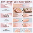 thumbnail image 2 of Gel para uñas FZANEST Rubber Base Builder, 15 ml, gelatina, color rosa, 2 of 9